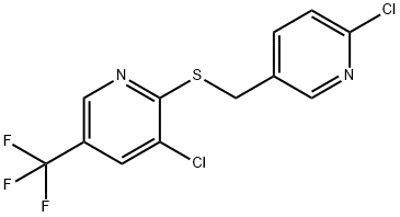 (6-CHLORO-3-PYRIDINYL)METHYL 3-CHLORO-5-(TRIFLUOROMETHYL)-2-PYRIDINYL SULFIDE Struktur