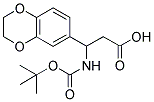 3-TERT-BUTOXYCARBONYLAMINO-3-(2,3-DIHYDRO-BENZO[1,4]DIOXIN-6-YL)-PROPIONIC ACID Struktur