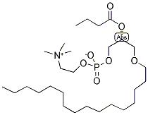 1-O-HEXADECYL-2-BUTYROYL-SN-GLYCERO-3-PHOSPHOCHOLINE Struktur