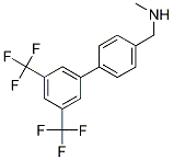 ((4-[3,5-BIS(TRIFLUOROMETHYL)PHENYL]PHENYL)METHYL)METHYLAMINE Struktur