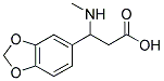 3-BENZO[1,3]DIOXOL-5-YL-3-METHYLAMINO-PROPIONIC ACID Struktur