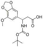 3-TERT-BUTOXYCARBONYLAMINO-3-(7-METHOXY-BENZO[1,3]DIOXOL-5-YL)-PROPIONIC ACID Struktur