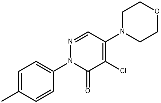 4-CHLORO-2-(4-METHYLPHENYL)-5-MORPHOLINO-3(2H)-PYRIDAZINONE Struktur