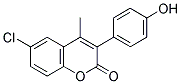 6-CHLORO-3(4'-HYDROXYPHENYL)-4-METHYLCOUMARIN Struktur