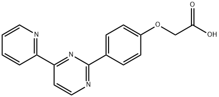 2-(4-[4-(2-PYRIDINYL)-2-PYRIMIDINYL]PHENOXY)ACETIC ACID Struktur