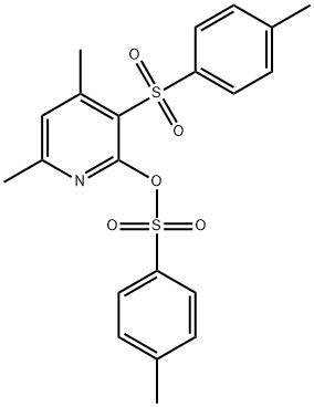 4,6-DIMETHYL-3-[(4-METHYLPHENYL)SULFONYL]-2-PYRIDINYL 4-METHYLBENZENESULFONATE Struktur