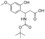 3-TERT-BUTOXYCARBONYLAMINO-3-(2-HYDROXY-4-METHOXY-PHENYL)-PROPIONIC ACID Struktur