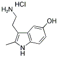 2-METHYL-5-HYDROXYTRYPTAMINE HYDROCHLORIDE Struktur