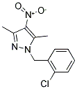 1-(2-CHLORO-BENZYL)-3,5-DIMETHYL-4-NITRO-1H-PYRAZOLE Struktur