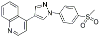 4-[1-(4-(METHYLSULPHONYL)PHENYL)-1H-PYRAZOL-4-YL]QUINOLINE Struktur