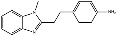 4-[2-(1-METHYL-1 H-BENZOIMIDAZOL-2-YL)-ETHYL]-PHENYLAMINE Struktur