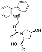 FMOC-(2S,4S)-(-)-4-HYDROXYPYRROLIDINE-2-CARBOXYLIC ACID Struktur