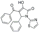 4-BENZOYL-3-HYDROXY-5-PHENYL-1-(1,3-THIAZOL-2-YL)-1,5-DIHYDRO-2H-PYRROL-2-ONE Struktur