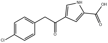 4-[2-(4-CHLOROPHENYL)ACETYL]-1H-PYRROLE-2-CARBOXYLIC ACID Struktur
