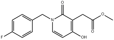 METHYL 2-[1-(4-FLUOROBENZYL)-4-HYDROXY-2-OXO-1,2-DIHYDRO-3-PYRIDINYL]ACETATE Struktur