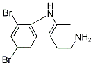 2-(5,7-DIBROMO-2-METHYL-1H-INDOL-3-YL)-ETHYLAMINE Struktur