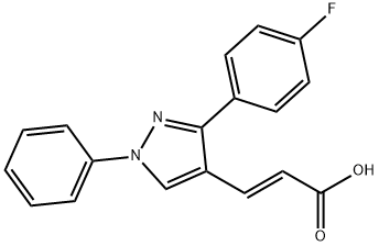 3-[3-(4-FLUORO-PHENYL)-1-PHENYL-1H-PYRAZOL-4-YL]-ACRYLIC ACID Struktur