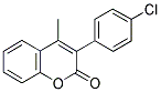 3(4'-CHLOROPHENYL)-4-METHYLCOUMARIN Struktur