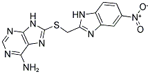 8-([(5-NITRO-1H-BENZIMIDAZOL-2-YL)METHYL]THIO)-9H-PURIN-6-AMINE Struktur