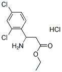 ETHYL 3-AMINO-3-(2,4-DICHLOROPHENYL)PROPANOATE HYDROCHLORIDE Struktur