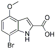 7-BROMO-4-METHOXY-1H-INDOLE-2-CARBOXYLIC ACID Struktur