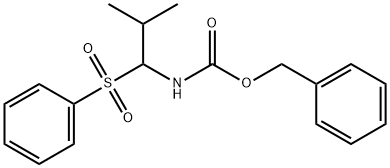 BENZYL N-[2-METHYL-1-(PHENYLSULFONYL)PROPYL]CARBAMATE Struktur