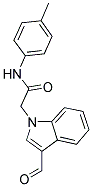 2-(3-FORMYL-INDOL-1-YL)-N-P-TOLYL-ACETAMIDE Struktur