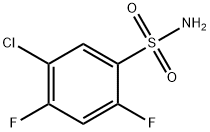 4-CHLORO-2,5-DIFLUOROBENZENESULFONAMIDE Struktur