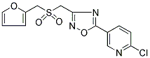 2-CHLORO-5-(3-([(2-FURYLMETHYL)SULFONYL]METHYL)-1,2,4-OXADIAZOL-5-YL)PYRIDINE Struktur