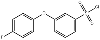 [3-(4-FLUOROPHENOXY)PHENYL]SULFONYL CHLORIDE Struktur