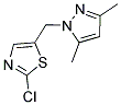 2-CHLORO-5-[(3,5-DIMETHYL-1H-PYRAZOL-1-YL)METHYL]-1,3-THIAZOLE Struktur