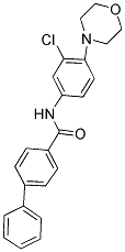 N-(3-CHLORO-4-MORPHOLIN-4-YLPHENYL)-1,1'-BIPHENYL-4-CARBOXAMIDE Struktur