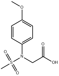 N-(4-METHOXYPHENYL)-N-(METHYLSULFONYL)GLYCINE Struktur