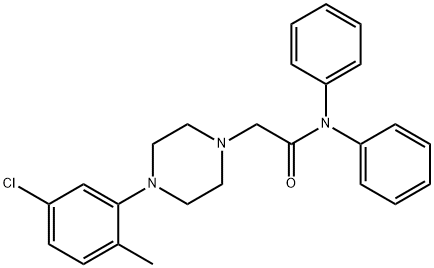 2-(4-(5-CHLORO-2-METHYLPHENYL)PIPERAZINYL)-N,N-DIPHENYLETHANAMIDE Struktur