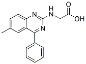 (6-METHYL-4-PHENYL-QUINAZOLIN-2-YLAMINO)-ACETIC ACID Struktur