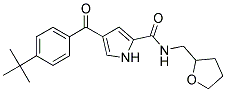 4-[4-(TERT-BUTYL)BENZOYL]-N-(TETRAHYDRO-2-FURANYLMETHYL)-1H-PYRROLE-2-CARBOXAMIDE Struktur