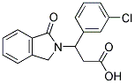 3-(3-CHLOROPHENYL)-3-(1-OXO-1,3-DIHYDRO-2H-ISOINDOL-2-YL)PROPANOIC ACID Struktur