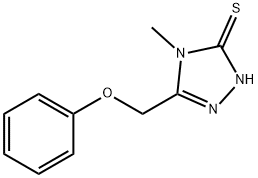 4-METHYL-5-(PHENOXYMETHYL)-4H-1,2,4-TRIAZOLE-3-THIOL Struktur