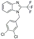 1-(3,4-DICHLOROBENZYL)-2-(TRIFLUOROMETHYL)-1H-1,3-BENZIMIDAZOLE Struktur