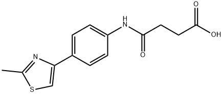 N-[4-(2-METHYL-THIAZOL-4-YL)-PHENYL]-SUCCINAMIC ACID Struktur