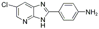 4-(6-CHLORO-3H-IMIDAZO[4,5-B]PYRIDIN-2-YL)-PHENYLAMINE Struktur