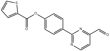 4-(4-FORMYL-2-PYRIMIDINYL)PHENYL 2-THIOPHENECARBOXYLATE Struktur