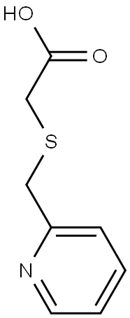 [(PYRIDIN-2-YLMETHYL)THIO]ACETIC ACID Struktur