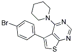 5-(4-BROMOPHENYL)-4-PIPERIDIN-1-YLTHIENO[2,3-D]PYRIMIDINE Struktur