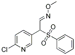 2-(6-CHLORO-3-PYRIDINYL)-2-(PHENYLSULFONYL)ACETALDEHYDE O-METHYLOXIME Struktur