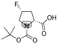 BOC-(2R,4R)-PRO(4-F)-OH Struktur