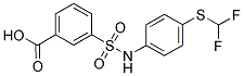 3-(4-DIFLUOROMETHYLSULFANYL-PHENYLSULFAMOYL)-BENZOIC ACID Struktur