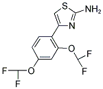 4-(2,4-BIS-DIFLUOROMETHOXY-PHENYL)-THIAZOL-2-YLAMINE Struktur