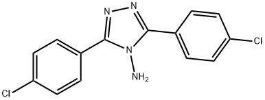 3,5-BIS(4-CHLOROPHENYL)-4H-1,2,4-TRIAZOL-4-AMINE Struktur