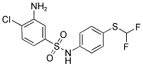 3-AMINO-4-CHLORO-N-(4-DIFLUOROMETHYLSULFANYL-PHENYL)-BENZENESULFONAMIDE Struktur